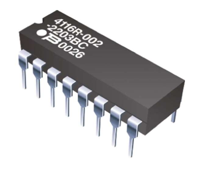 RESISTOR NETWORK DIL 16-PIN 8-RES 68E 4116R-1-680