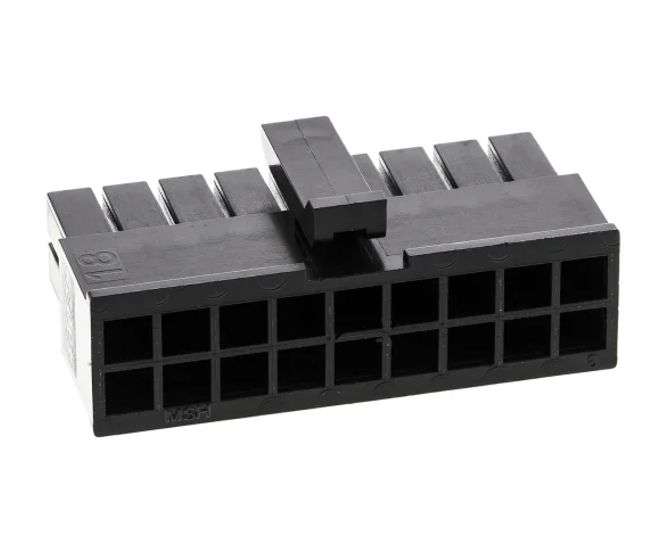 HOUSING SOCKET DUAL 18W P=3mm 43025-1800