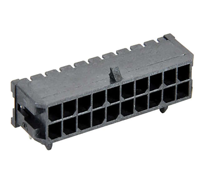 20W DIL R/A HEADER 3mm BLACK 43045-2000