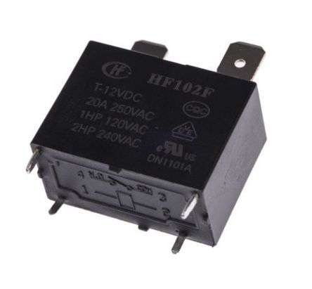 RELAY SPST 25A 12VDC PCB HF102F/T-12VDC