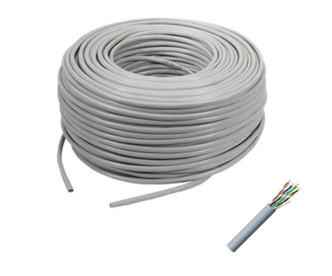 CAT5 UTP CABLE STRANDED GREY - 100m/REEL HK18102164-CCA