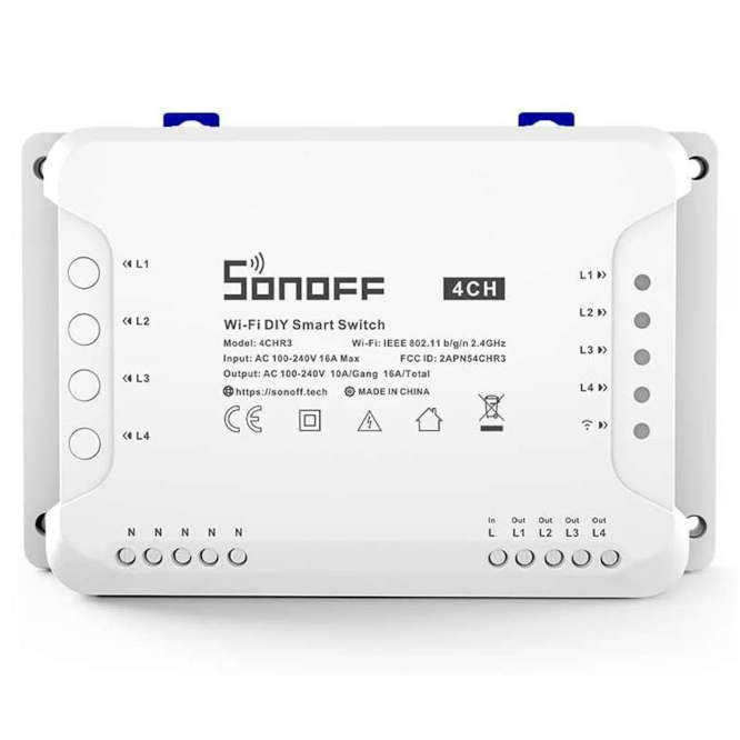 4-CH R3 WI-FI WIRELESS SWITCH 10A 250VAC 4CHR3