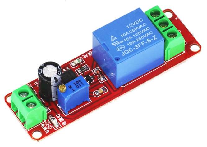 DELAY ON / TIMER 555 RELAY MODULE 12VDC 0-10SEC  HW-010 / 200224