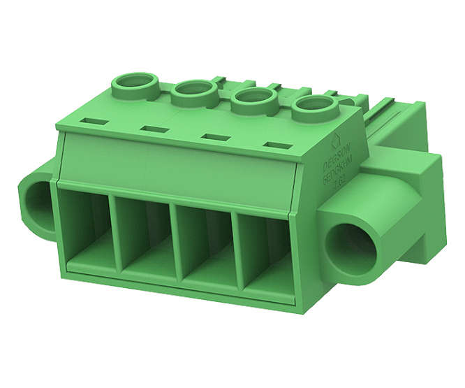 TERMINAL BLOCK PLUG-IN STR 4W P=7.62mm CLOSED 5EDGKHM-7.62-04P-14-02AH