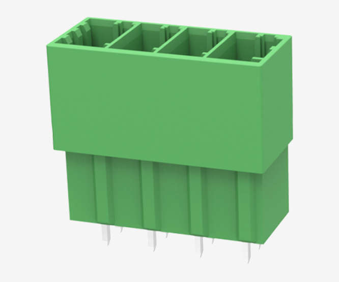 TERMINAL BLOCK STRAIGHT 4W CLOSED P=7.62 5EDGVL-7.62-04P-14-00A(H)