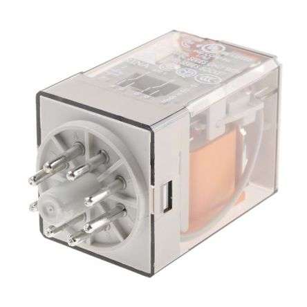 RELAY DPDT 10A 230V ROUND 8P 60.12.8.230.0040