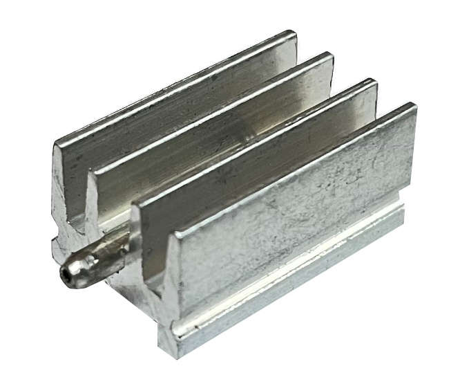 HEATSINK TO220 15x25X10MM W/PIN SILVER 6063-NATURAL