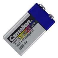PP3=9V=BATTERY 430mAH ZINC CARBON SHD  6F22-SP1B