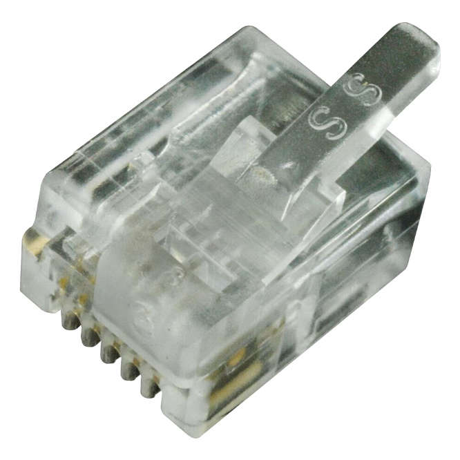 RJ12 PLUG 2 PRONG 6P6C DEC TYPE STRANDED P66FE03V2DEC