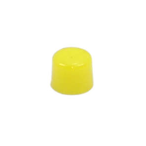 CAP ROUND 5.08mm YELLOW 7089-5