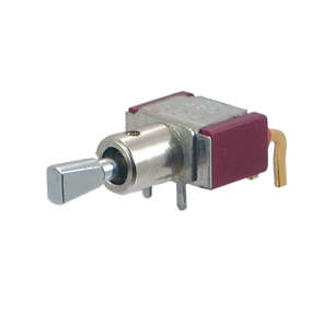 MINI TOGGLE SWITCH SPDT R/A ON-ON PCB 7103P4PD9A2BE