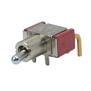 TOOGLE SWITCH MINI SPDT R/A ON-MOM PCB 7107MD9ABE