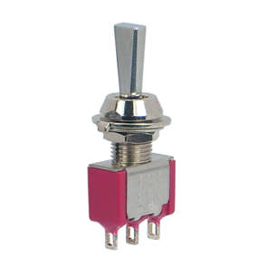 MINI TOGGLE SWITCH SPDT ON-MOM 7107P3 7107P3YZQ SOLDER