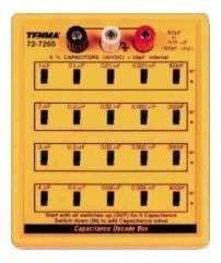 DECADE BOX CAPACITANCE 72-7265 100pF STEPS