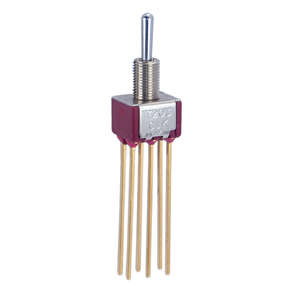 MINI TOGGLE SWITCH DPDT ON-ON W/WRAP 7203SYW5GE