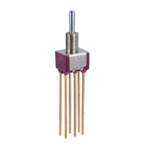 MINI TOGGLE SWITCH DPDT (ON)-OFF-(ON) W/WRA 7205SYW5GE