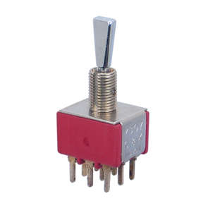 MINI TOGGLE SWITCH 3PDT ON-MOM PCB 7307P3YCQ