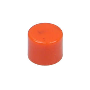 CAP FOR 7.87mm PUSH BUTT SWITCH SHAFT ORANGE 8018-4