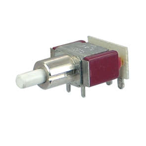 PUSH BUTTON SWITCH SPDT R/A ON-MOM PC 8121SD9R2GE