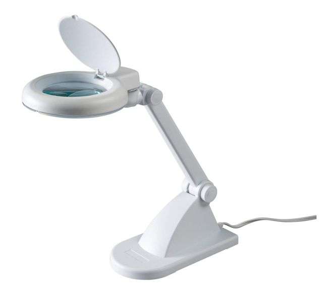 MAGNIFIER LED DESK LAMP x3x8 60 220VAC 8611AL-WT-EU
