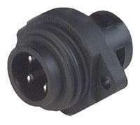 3+PE PIN PANEL MNT FLANGE PLUG CA3GS 932322100 CA 3 GS