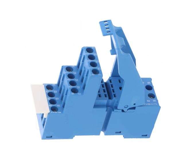 BLUE RELAY SOCKET D/R FOR 55.32 SERIES 94.02SPA