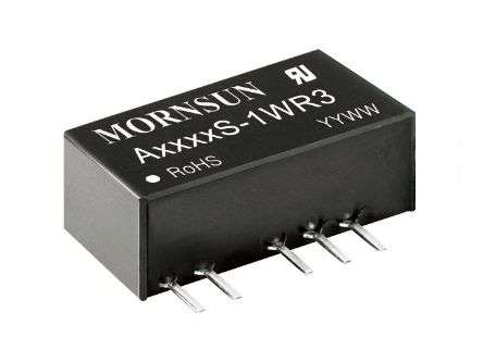 DC-DC CONVERTER SIL I=5V O=+/-15V A0515S-1WR3