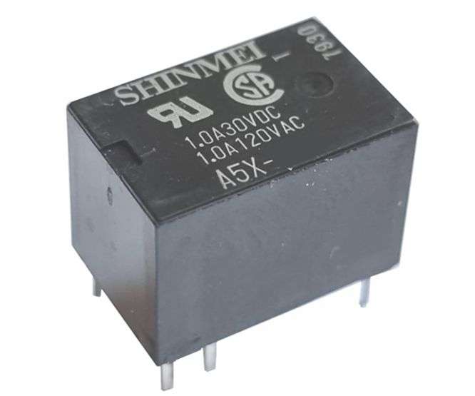 RELAY SPDT 1A 5VDC RECT 6PCB 15.5x10x11mm A5Y-5SE