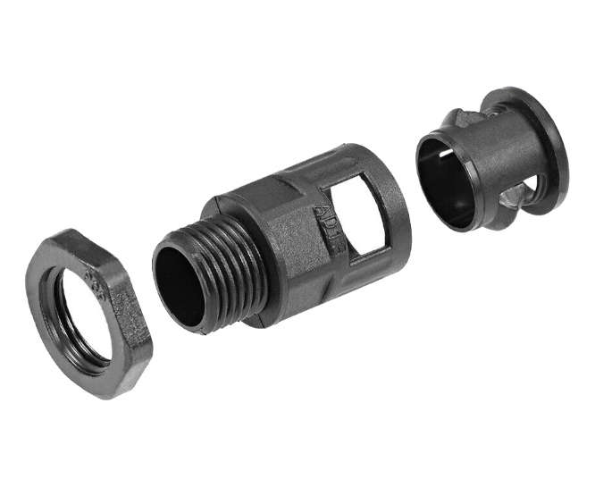 GLAND FOR FLEX TUBING M16x1.5 PH=16mm CAB=4-8mm AD13 M16X1.5