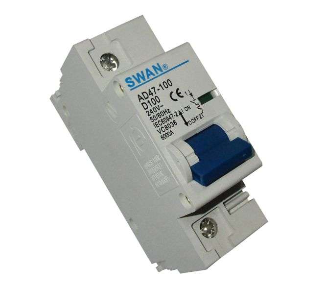 CIRCUIT BREAKER 10KA D CURVE 1P 100A AD47 101100D