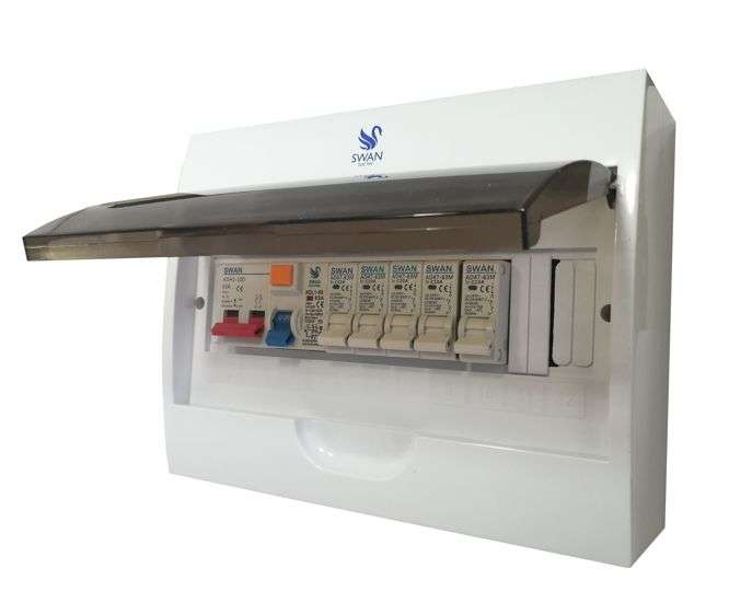 DB BOARD POPULATED SURFACE 12W 6-CIRCUITS/LOADS DB-ADD3-12W-PS-B