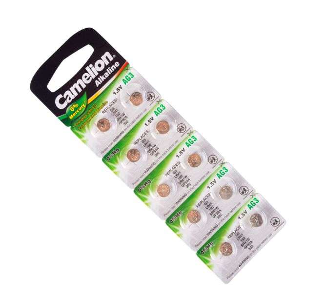BAT COIN SOX 1.55V 24mAh 7.9x3.6mm-PER 10pcs AG3-BP10