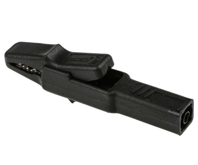 9mm INSULATED CROC CLIP 4mm BANANA SOCKET BLACK AK2S-BK