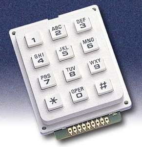 KEYPAD 4x3 0-9, *,#,A-Z SOL BK AK-304-A-WWB