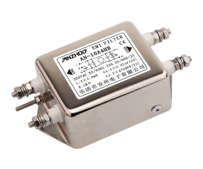 EMI/EMC CASSIS MOUNT FILTER 10A 250VAC AN-10A4HB