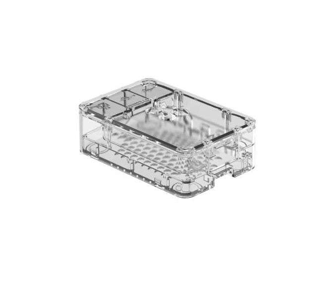 RPi 3-PIECE STANDARD CASE CLEAR 94X63X32 ASM-1900133-01