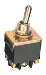 LARGE TOGGLE SWITCH DPDT 10A 250V SCR-TERM B059E