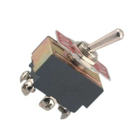 LARGE TOGGLE SWITCH DPDT ON-ON SCREW TERMINAL B066A-0.75