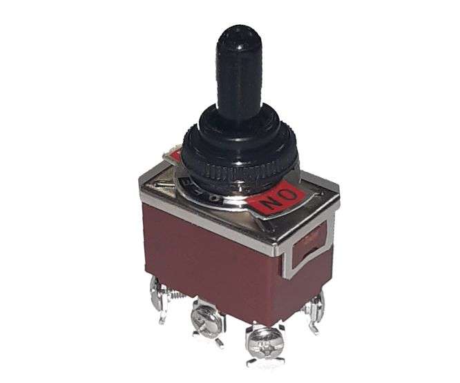 LARGE TOGGLE SWITCH DPDT ON-OFF-ON WITH CAP SCREW TERMINALS B067FX9