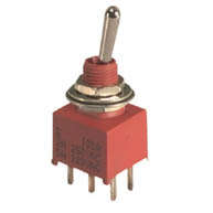 MINI TOGGLE SWITCH DPDT ON-ON PCB B068ET