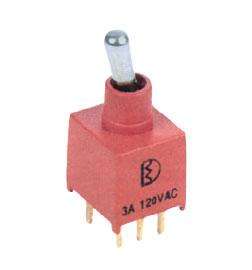 MINI TOGGLE SWITCH DPDT ON-ON STR PCB B070ET