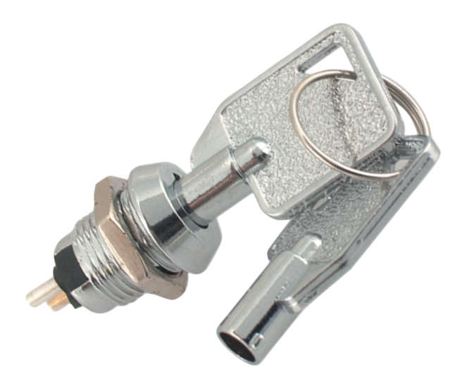 MINI BARREL KEY LOCK SWITCH 2 PIN KEY=102 B0800 *A*