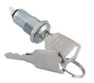 SWITCH KEY LOCK MINI 2P D=10  B0841-208