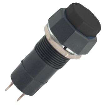 PUSH BUTTON HEX LATCH BLK  B165A-BK
