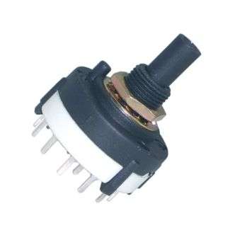 ROTARY SWITCH 2POL 6POS BBM PCB PINS SR2612F-0206-LF6A-D8-N