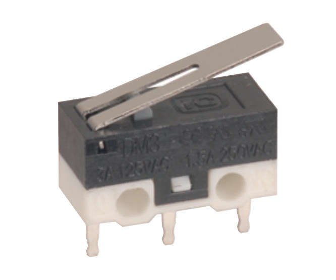 SUB MINI MICRO LIMIT SWITCH SPDT LEVER=14mm PCB B1752X (3A)