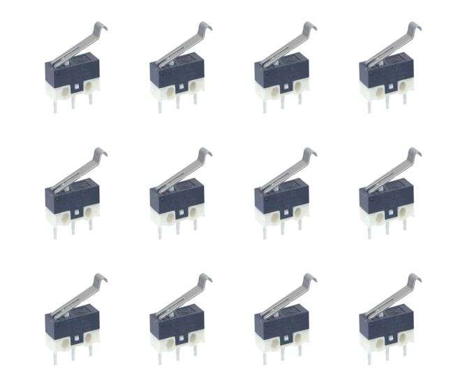 SUB-MINI MICRO LIMIT SWITCH SPDT ARCH=15 PCB - 1K/BAG KW10-Z3P075