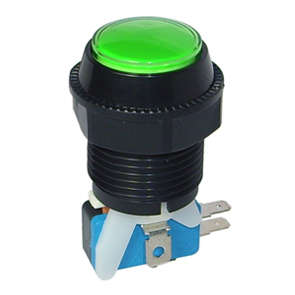 SWITCH PUSH BUTTON ILL-GR 25x60x28 N/L B181M-GR    NO-LAMP