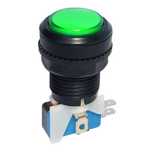 PUSH BUTTON SWITCH ILL-GR 33x56x28 N/L B181P-GREEN  NO-LAMP