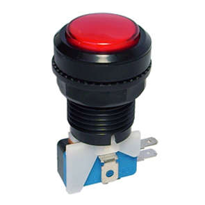 PUSH BUTTON SWITCH ILL-RED 33x56x28 N/L B181P-RED    NO-LAMP